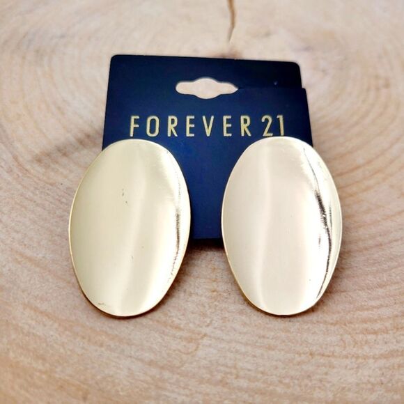 Brand New Forever 21 Gold Tone Earrings - Picture 1 of 5
